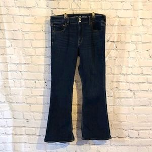 AE American Eagle Jeans 16 Short Hi-Rise Artist